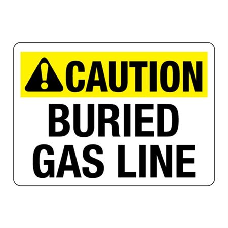 ANSI CAUTION Buried Gas Line